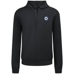 NHL Winnipeg Jets Levelwear Technic Quarter-Zip Pullover Hoodie - Black