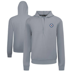 NHL Winnipeg Jets Levelwear Technic Quarter-Zip Pullover Hoodie - Gray