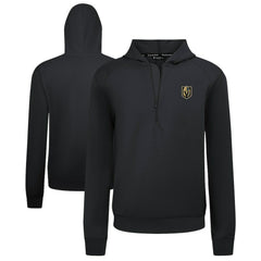 NHL Vegas Golden Knights Levelwear Technic Quarter-Zip Pullover Hoodie - Black