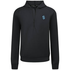 NHL Seattle Kraken Levelwear Technic Quarter-Zip Pullover Hoodie - Black