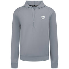 NHL Toronto Maple Leafs Levelwear Technic Quarter-Zip Pullover Hoodie - Gray