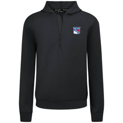 NHL New York Rangers Levelwear Technic Quarter-Zip Pullover Hoodie - Black