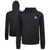 NHL New York Islanders Levelwear Technic Quarter-Zip Pullover Hoodie - Black