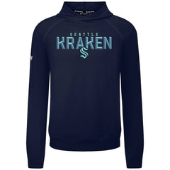 NHL Seattle Kraken Levelwear Mandate Carve Tri-Blend Pullover Hoodie - Deep Sea Blue