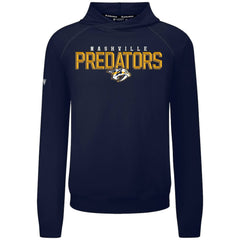 NHL Nashville Predators Levelwear Mandate Carve Tri-Blend Pullover Hoodie - Navy
