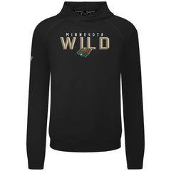 NHL Minnesota Wild Levelwear Mandate Carve Tri-Blend Pullover Hoodie - Black