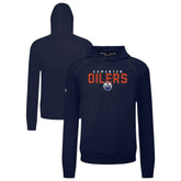 NHL Edmonton Oilers Levelwear Mandate Carve Tri-Blend Pullover Hoodie - Navy