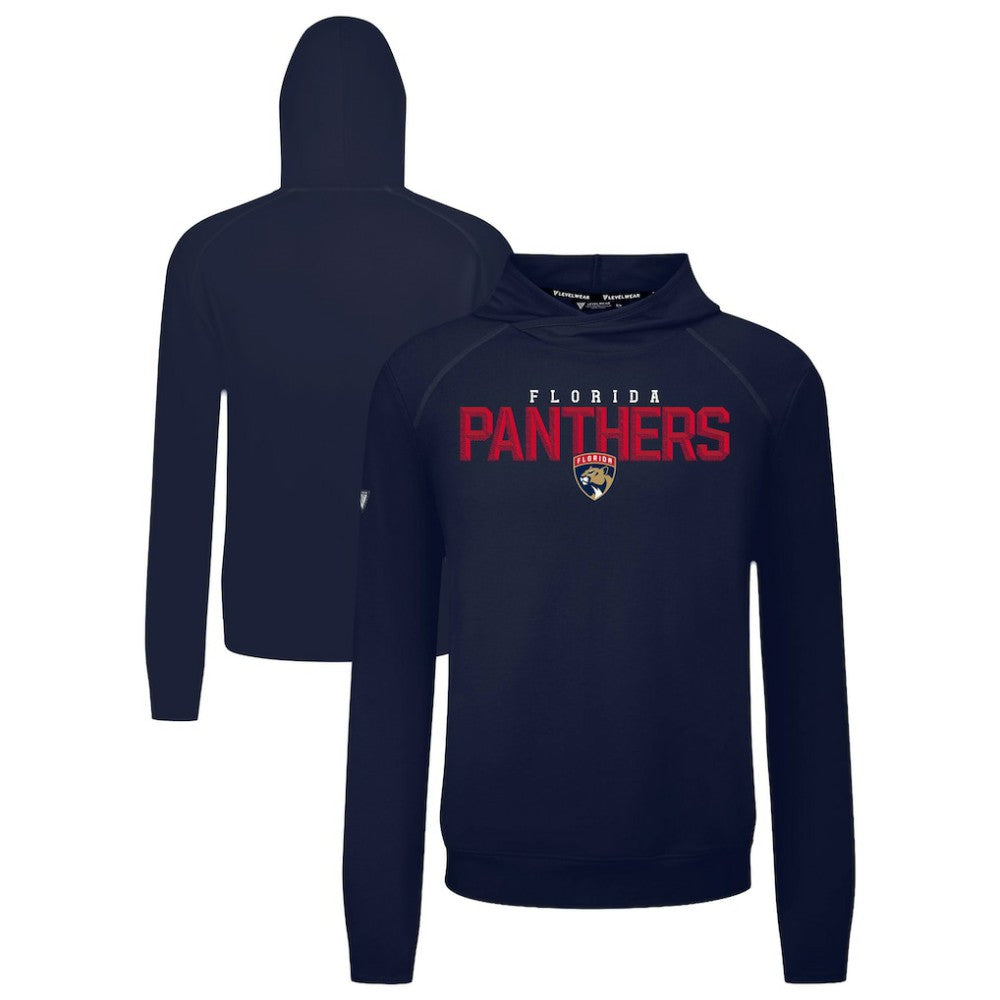 NHL Florida Panthers Levelwear Mandate Carve Tri-Blend Pullover Hoodie - Navy
