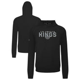 NHL Los Angeles Kings Levelwear Mandate Carve Tri-Blend Pullover Hoodie - Black