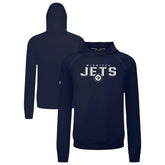 NHL Winnipeg Jets Levelwear Mandate Carve Tri-Blend Pullover Hoodie - Navy