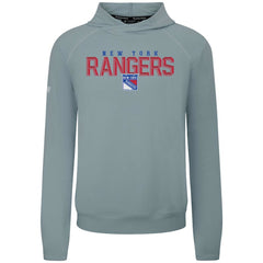 NHL New York Rangers Levelwear Mandate Carve Tri-Blend Pullover Hoodie - Gray