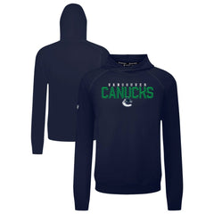 NHL Vancouver Canucks Levelwear Mandate Carve Tri-Blend Pullover Hoodie - Blue