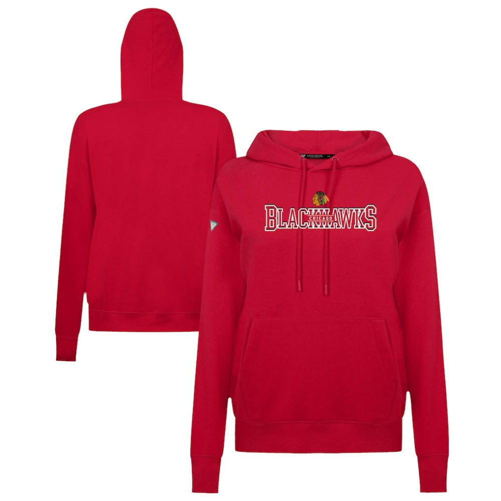 NHL Chicago Blackhawks Levelwear Women's Adorn Journey Pullover Hoodie - Red