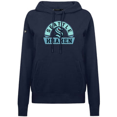 NHL Seattle Kraken Levelwear Women's Adorn Banner Arch Pullover Hoodie - Navy