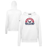 NHL Washington Capitals Levelwear Women's Adorn Banner Arch Pullover Hoodie - White