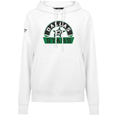 NHL Dallas Stars Levelwear Women's Adorn Banner Arch Pullover Hoodie - White