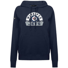 NHL Winnipeg Jets Levelwear Women's Adorn Banner Arch Pullover Hoodie - Navy