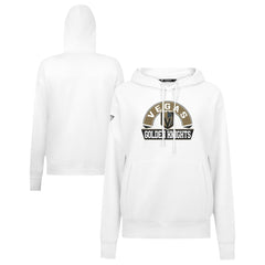 NHL Vegas Golden Knights Levelwear Women's Adorn Banner Arch Pullover Hoodie - White