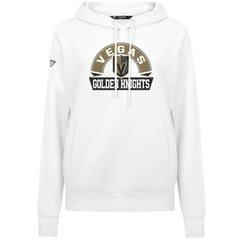 NHL Vegas Golden Knights Levelwear Women's Adorn Banner Arch Pullover Hoodie - White