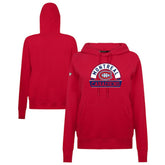 NHL Montreal Canadiens Levelwear Women's Adorn Banner Arch Pullover Hoodie - Red