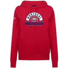 NHL Montreal Canadiens Levelwear Women's Adorn Banner Arch Pullover Hoodie - Red