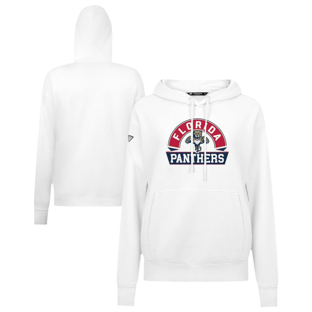 NHL Florida Panthers Levelwear Women's Adorn Banner Arch Pullover Hoodie - White