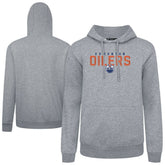 NHL Edmonton Oilers Levelwear Podium Carve Pullover Hoodie - Gray