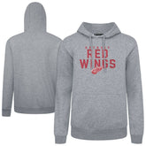 NHL Detroit Red Wings Levelwear Podium Carve Pullover Hoodie - Gray