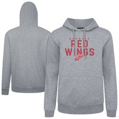 NHL Detroit Red Wings Levelwear Podium Carve Pullover Hoodie - Gray