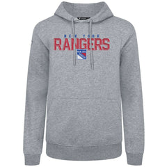 NHL New York Rangers Levelwear Podium Carve Pullover Hoodie - Gray