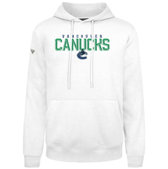 NHL Vancouver Canucks Levelwear Podium Carve Pullover Hoodie - White