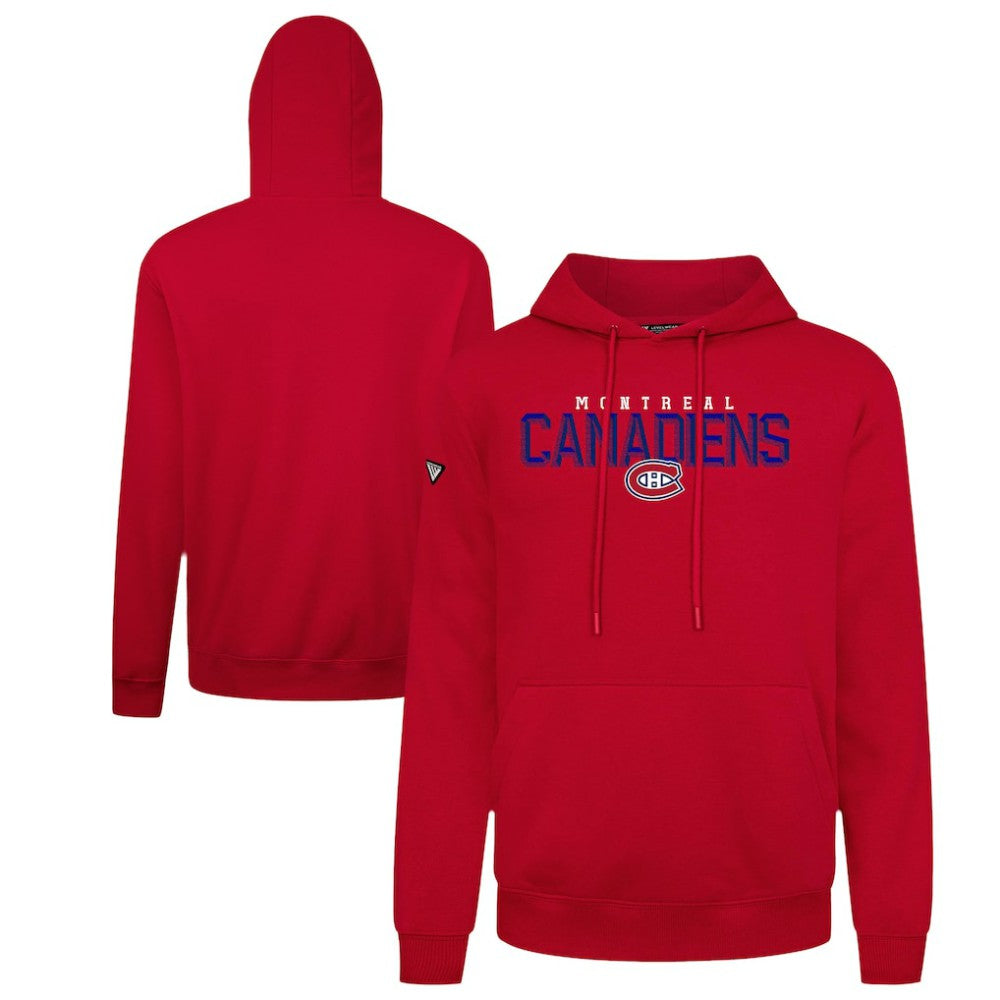 NHL Montreal Canadiens Levelwear Podium Carve Pullover Hoodie - Red