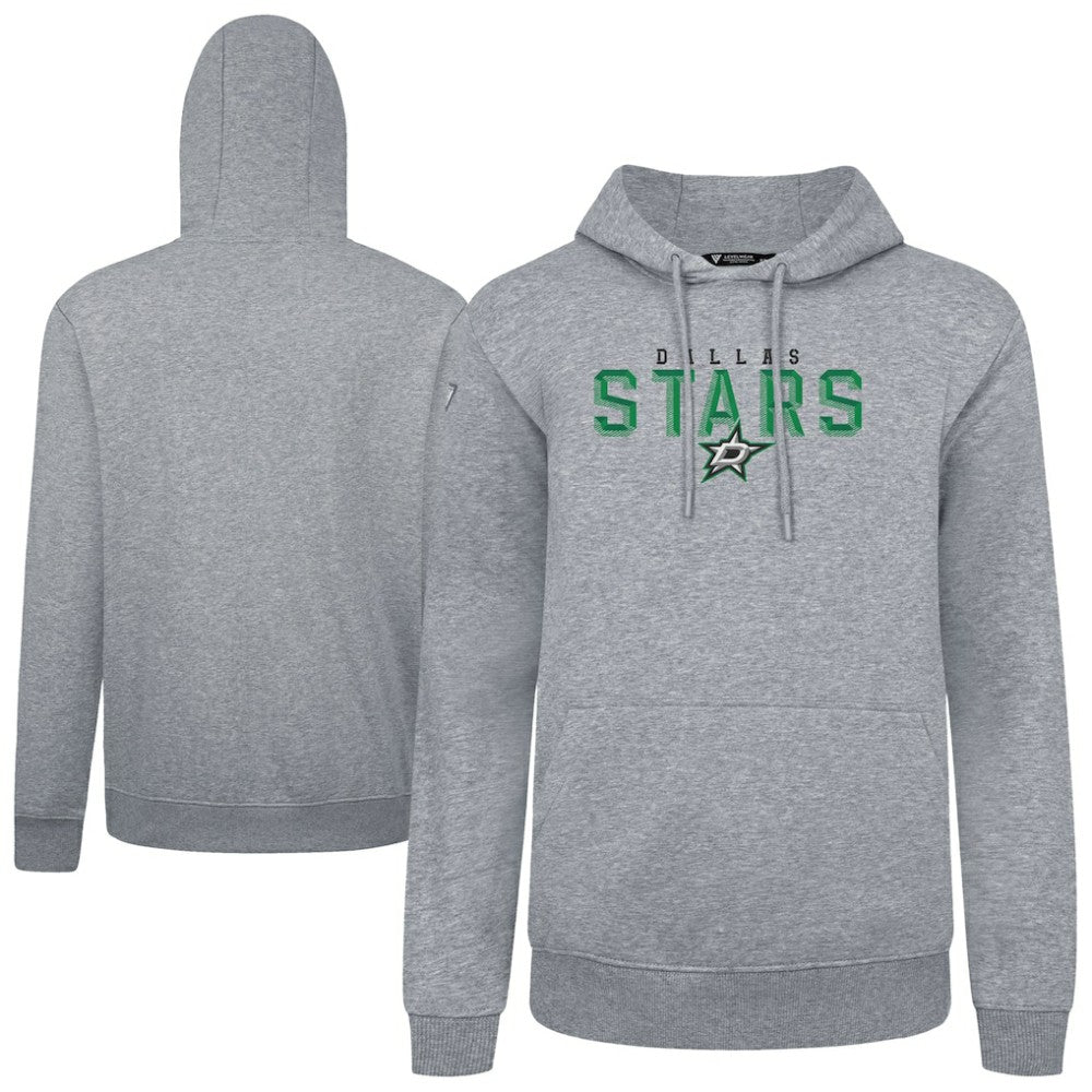NHL Dallas Stars Levelwear Podium Carve Pullover Hoodie - Gray