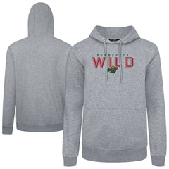 NHL Minnesota Wild Levelwear Podium Carve Pullover Hoodie - Gray