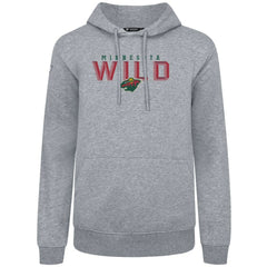 NHL Minnesota Wild Levelwear Podium Carve Pullover Hoodie - Gray