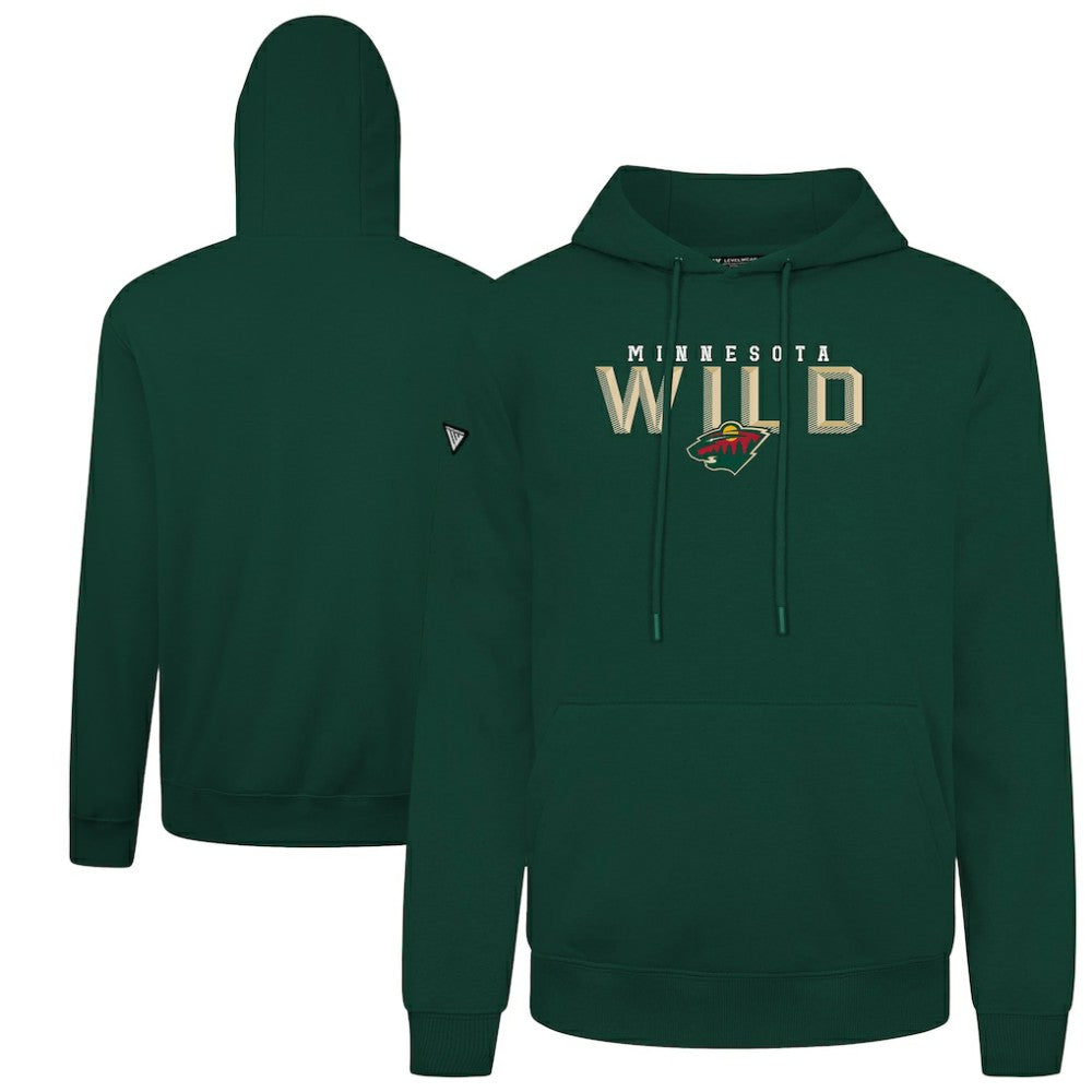 NHL Minnesota Wild Levelwear Podium Carve Pullover Hoodie - Green