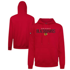 NHL Chicago Blackhawks Levelwear Podium Carve Pullover Hoodie - Red