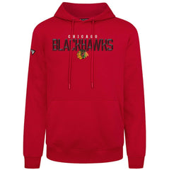 NHL Chicago Blackhawks Levelwear Podium Carve Pullover Hoodie - Red