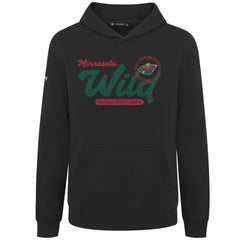NHL Minnesota Wild Levelwear Youth Podium Monument Pullover Hoodie - Black