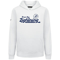NHL Tampa Bay Lightning Levelwear Youth Podium Monument Pullover Hoodie - White