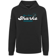 NHL San Jose Sharks Levelwear Youth Podium Monument Pullover Hoodie - Black