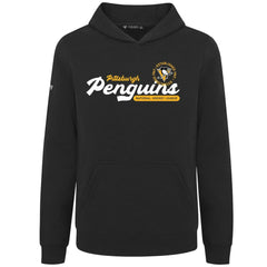 NHL Pittsburgh Penguins Levelwear Youth Podium Monument Pullover Hoodie - Black