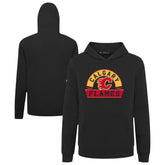 NHL Calgary Flames Levelwear Youth Podium Banner Arch Pullover Hoodie - Black