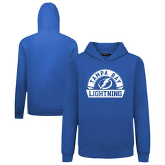 NHL Tampa Bay Lightning Levelwear Youth Podium Banner Arch Pullover Hoodie - Royal
