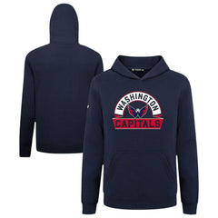 NHL Washington Capitals Levelwear Youth Podium Banner Arch Pullover Hoodie - Navy
