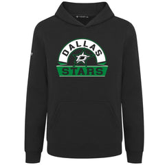 NHL Dallas Stars Levelwear Youth Podium Banner Arch Pullover Hoodie - Black