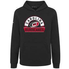 NHL Carolina Hurricanes Levelwear Youth Podium Banner Arch Pullover Hoodie - Black