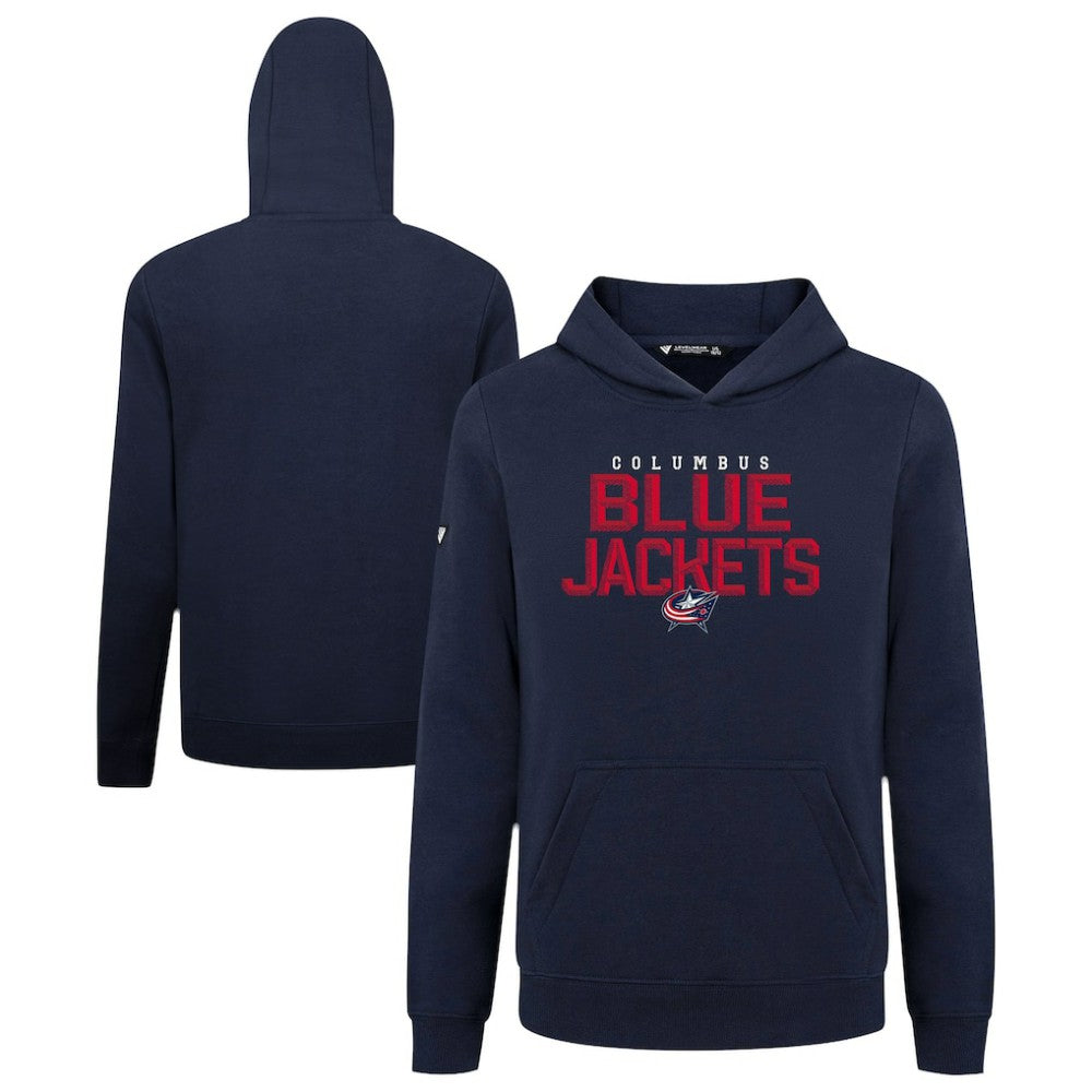 NHL Columbus Blue Jackets Levelwear Youth Podium Carve Pullover Hoodie - Navy