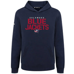 NHL Columbus Blue Jackets Levelwear Youth Podium Carve Pullover Hoodie - Navy