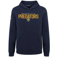 NHL Nashville Predators Levelwear Youth Podium Carve Pullover Hoodie - Navy